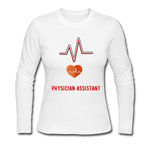 Load image into Gallery viewer, Physician Assistant Women&#39;s Long Sleeve Jersey T-Shirt - white
