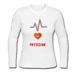 Load image into Gallery viewer, Physician Women&#39;s Long Sleeve Jersey T-Shirt - white
