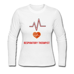 Load image into Gallery viewer, Respiratory Therapist Women&#39;s Long Sleeve Jersey T-Shirt - white
