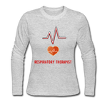 Load image into Gallery viewer, Respiratory Therapist Women&#39;s Long Sleeve Jersey T-Shirt - gray
