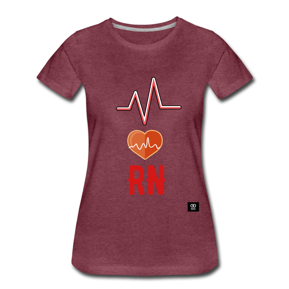 RN Women’s Premium T-Shirt - heather burgundy