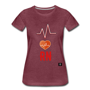RN Women’s Premium T-Shirt - heather burgundy
