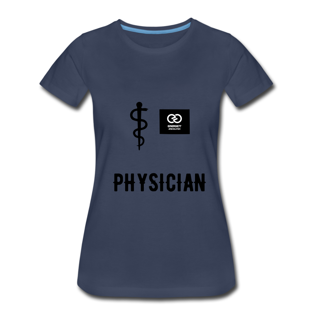 Physician Women’s Premium T-Shirt - navy