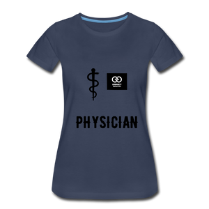 Physician Women’s Premium T-Shirt - navy
