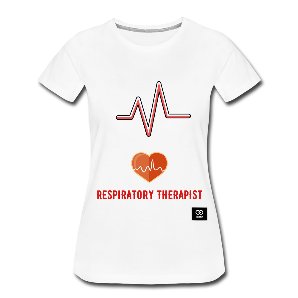Respiratory Therapist Women’s Premium T-Shirt - white