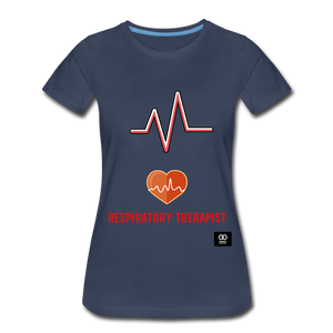 Respiratory Therapist Women’s Premium T-Shirt - navy