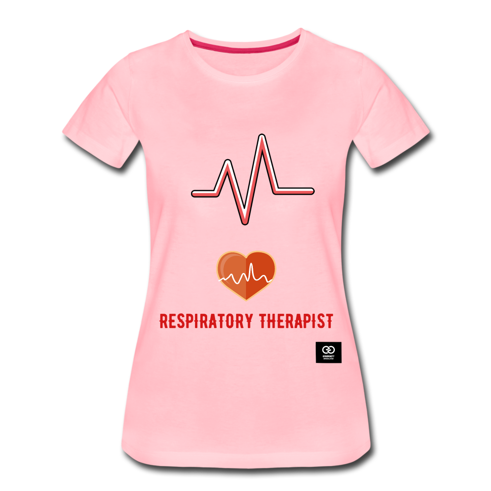Respiratory Therapist Women’s Premium T-Shirt - pink