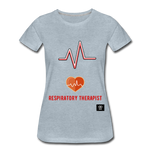 Load image into Gallery viewer, Respiratory Therapist Women’s Premium T-Shirt - heather ice blue
