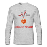 Load image into Gallery viewer, Respiratory Therapist Men&#39;s Long Sleeve T-Shirt by Next Level - heather gray
