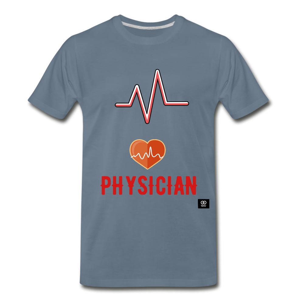 Physician Men's Premium T-Shirt - steel blue