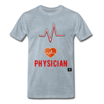 Load image into Gallery viewer, Physician Men&#39;s Premium T-Shirt - heather ice blue
