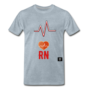 RN Men's Premium T-Shirt - heather ice blue