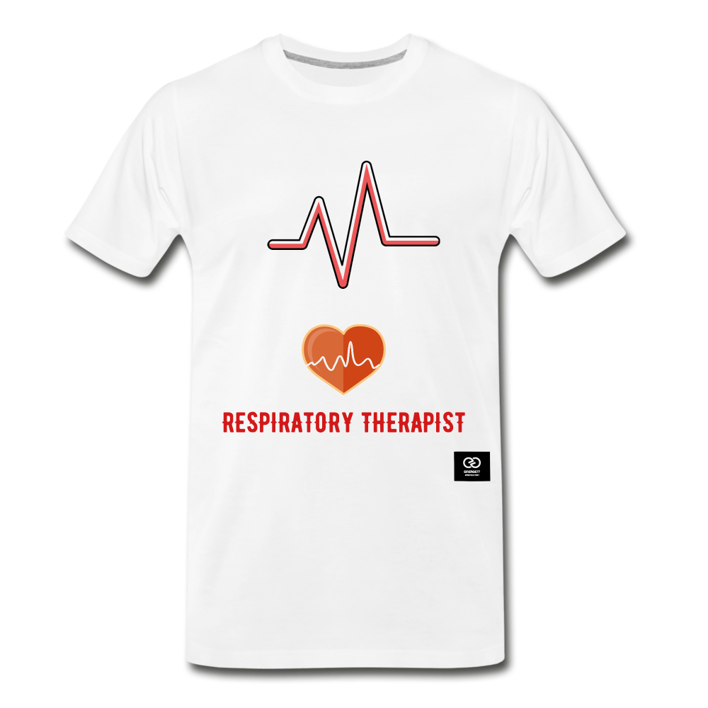 Respiratory Therapist Men's Premium T-Shirt - white