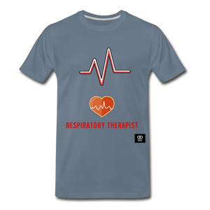 Respiratory Therapist Men's Premium T-Shirt - steel blue