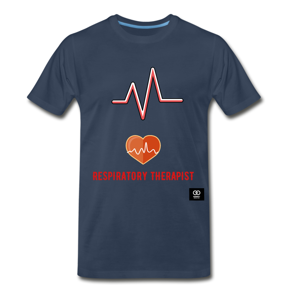 Respiratory Therapist Men's Premium T-Shirt - navy