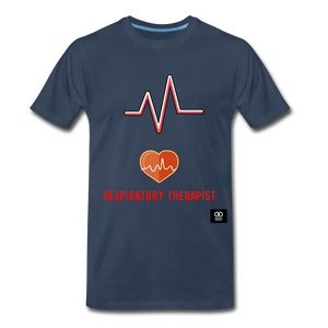 Respiratory Therapist Men's Premium T-Shirt - navy