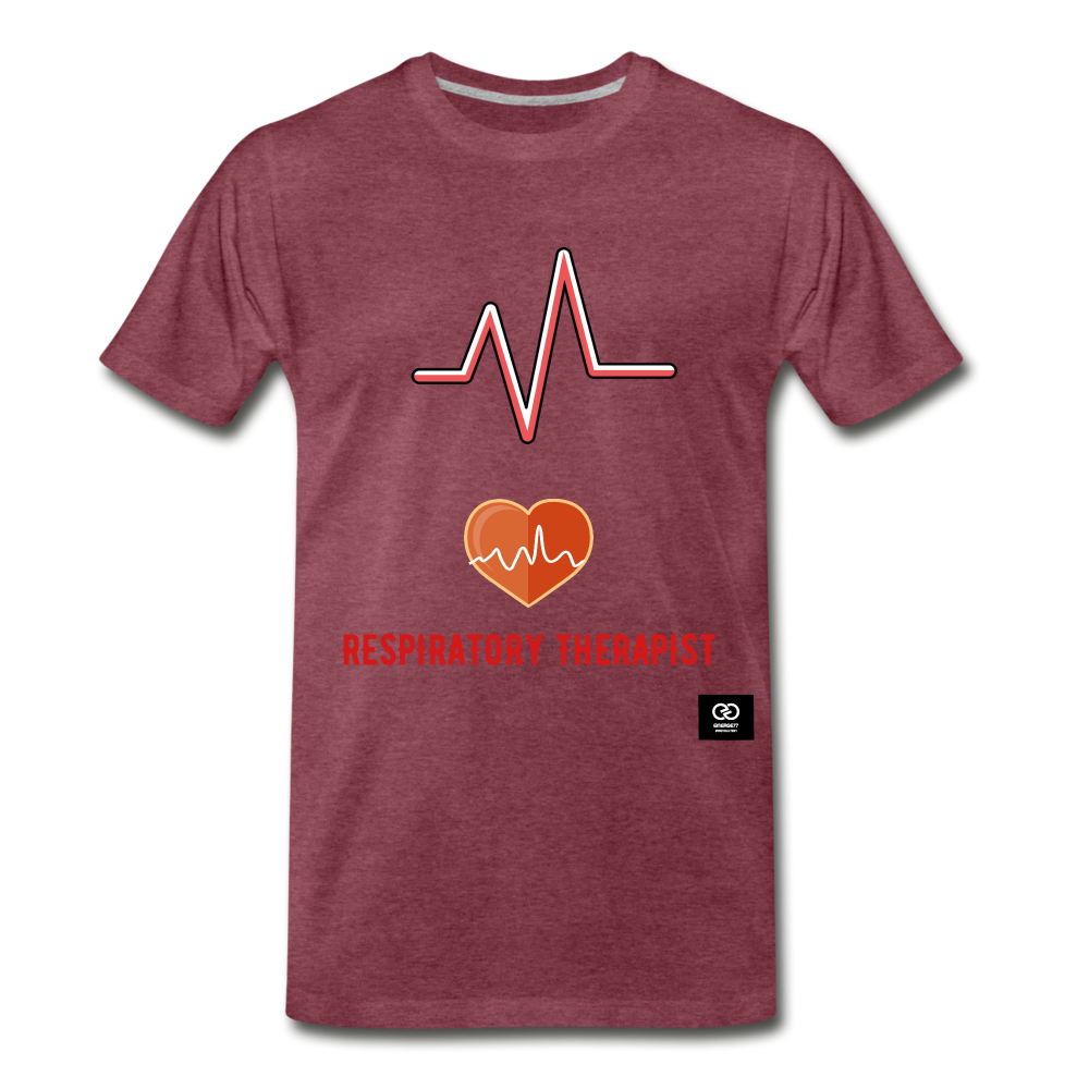 Respiratory Therapist Men's Premium T-Shirt - heather burgundy