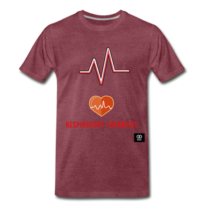 Respiratory Therapist Men's Premium T-Shirt - heather burgundy