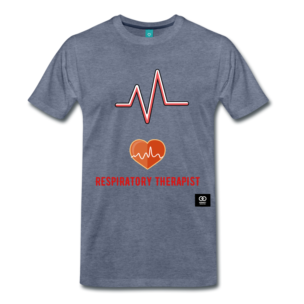 Respiratory Therapist Men's Premium T-Shirt - heather blue