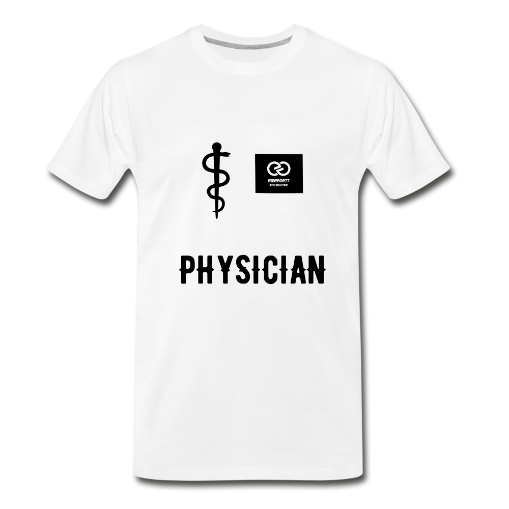 Physician Men's Premium T-Shirt - white