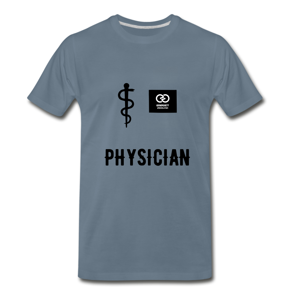 Physician Men's Premium T-Shirt - steel blue