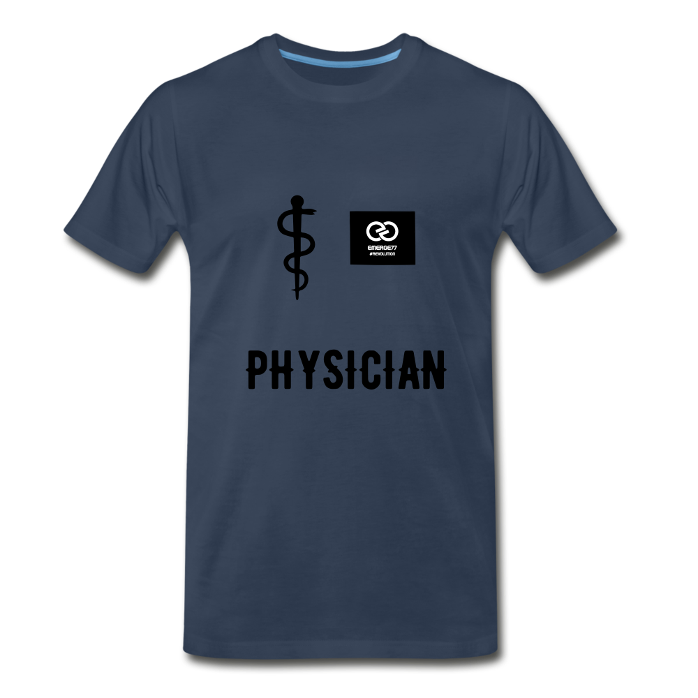 Physician Men's Premium T-Shirt - navy