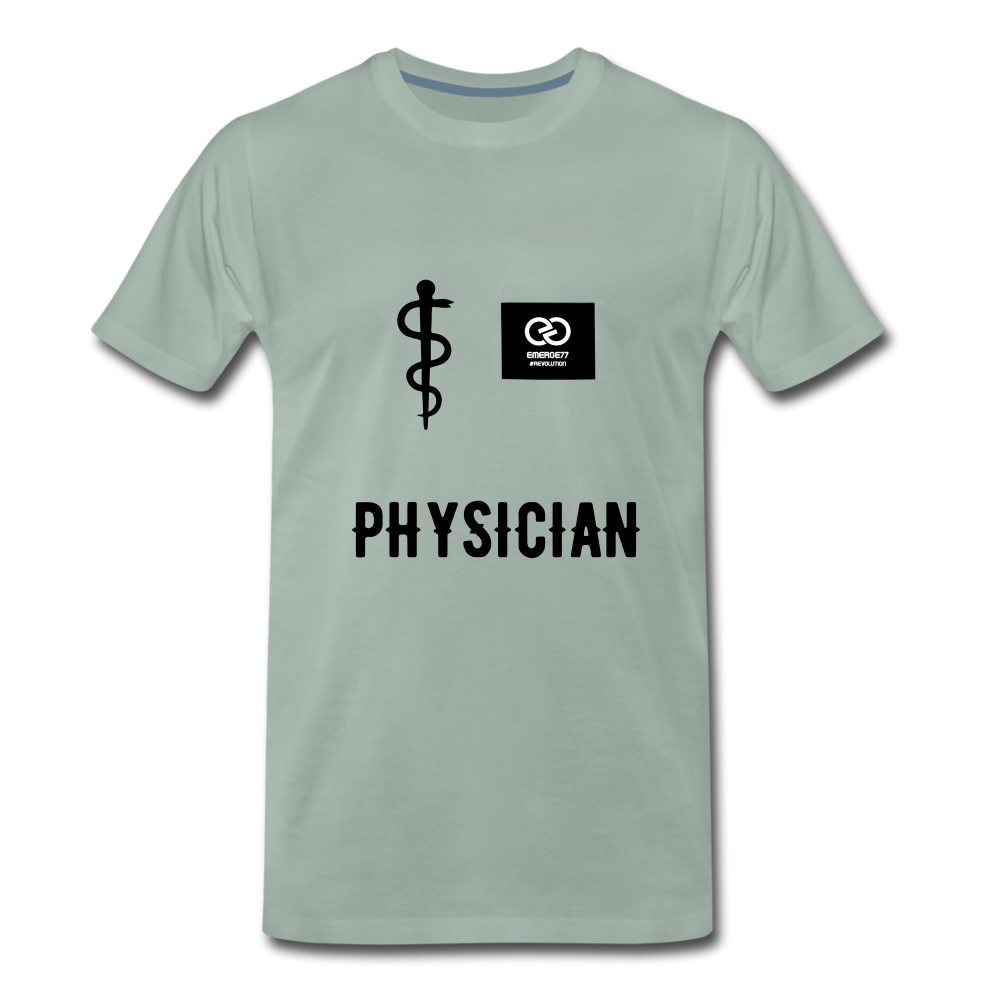 Physician Men's Premium T-Shirt - steel green