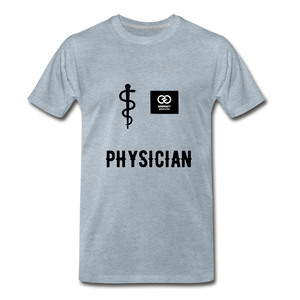 Physician Men's Premium T-Shirt - heather ice blue