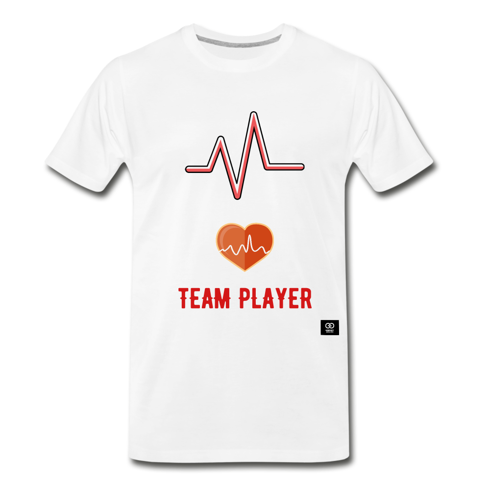Team Player Men's Premium T-Shirt - white