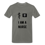 Load image into Gallery viewer, I Am A Nurse Men&#39;s Premium T-Shirt - asphalt gray
