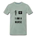 Load image into Gallery viewer, I Am A Nurse Men&#39;s Premium T-Shirt - steel green
