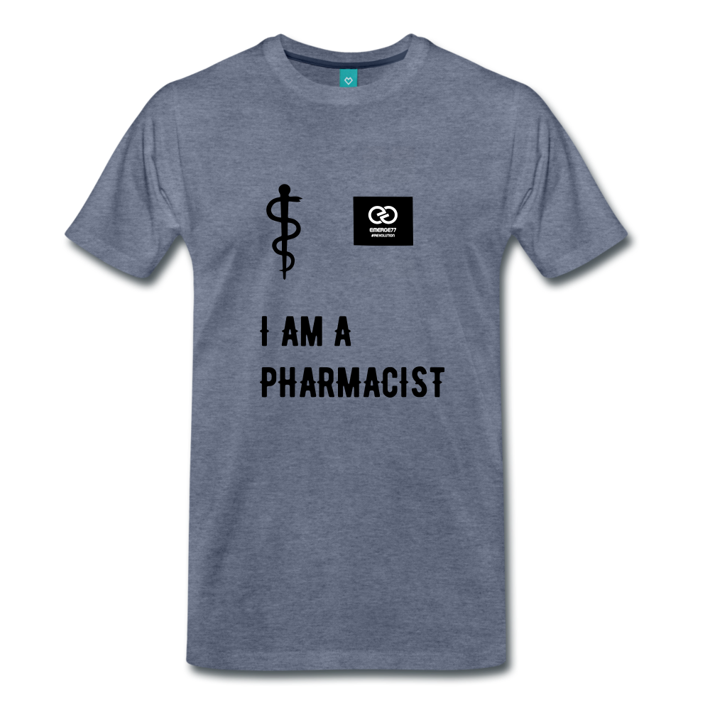 I Am A Pharmacist Men's Premium T-Shirt - heather blue