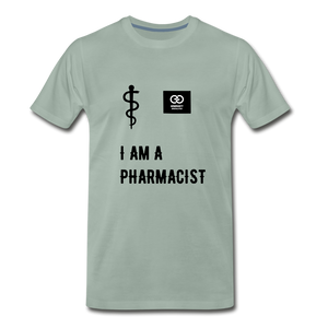 I Am A Pharmacist Men's Premium T-Shirt - steel green