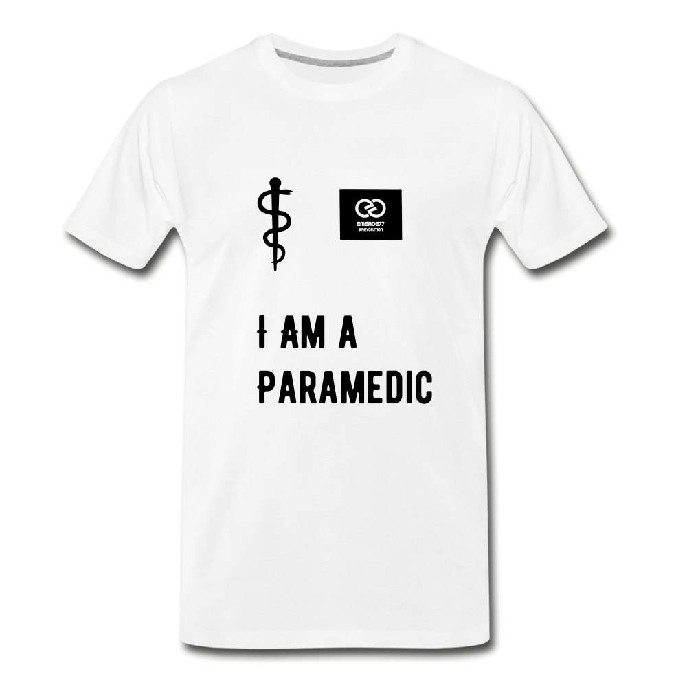 I Am A Paramedic Men's Premium T-Shirt - white