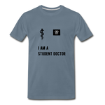 Load image into Gallery viewer, I Am A Student Doctor Men&#39;s Premium T-Shirt - steel blue

