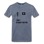 Load image into Gallery viewer, I Am A Student Doctor Men&#39;s Premium T-Shirt - heather blue
